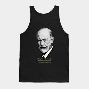 Sigmund Freud Quote Tank Top